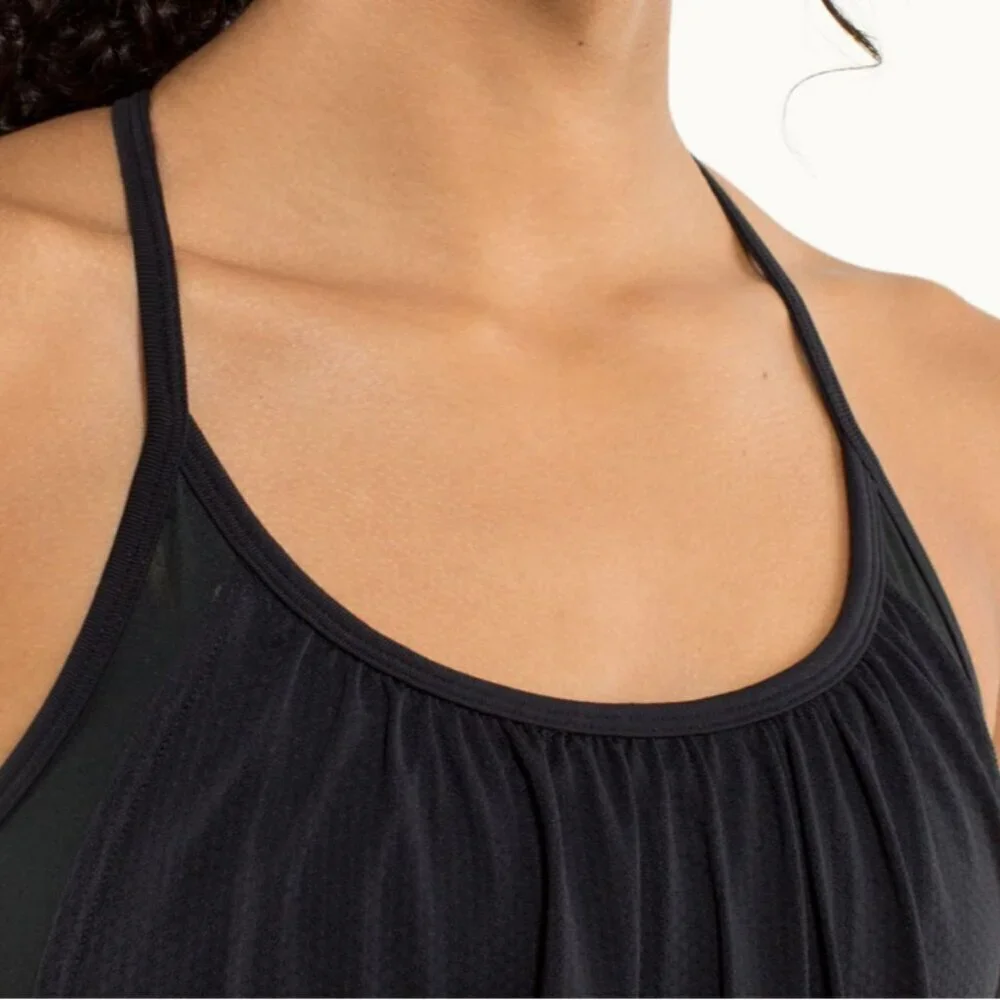 LULULEMON No Limits Tank Black/Midnight Iris Multi